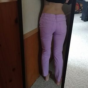 Purple jeans