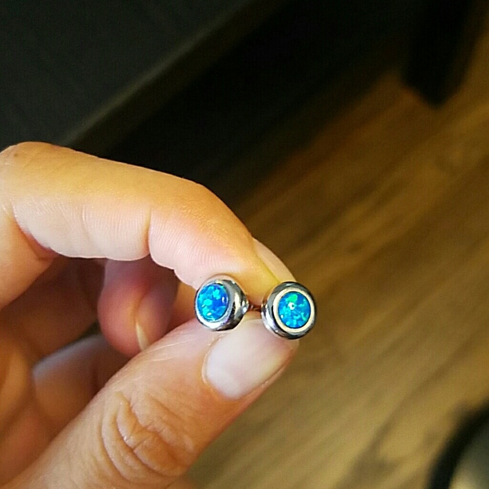 Opal earings