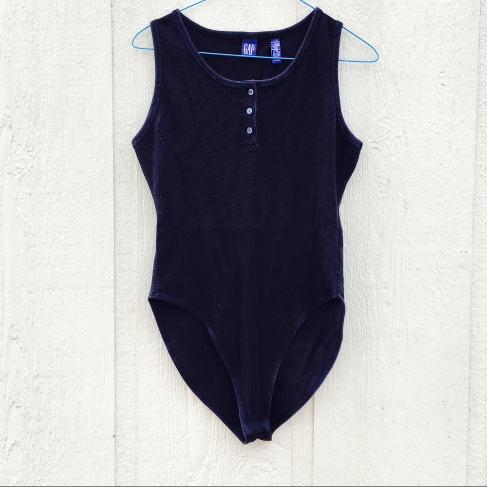 Vintage GAP Bodysuit -Faded Black