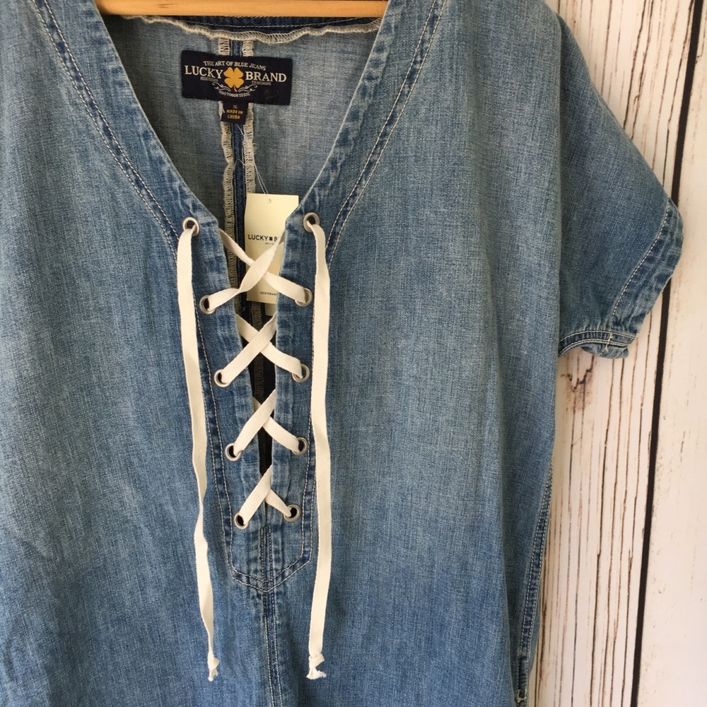 Lucky Brand 🍀 Denim Dress NWT Sz S