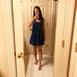 American Eagle Tiered Floral Crotchet Mini Dress