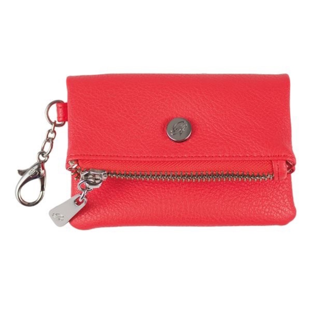 Grace Adele Fold Over Purselet Coral Clip On