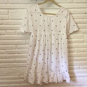 Zara White Polka Dot Dress