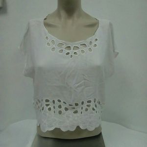 Alter'D State White Top Sz. M