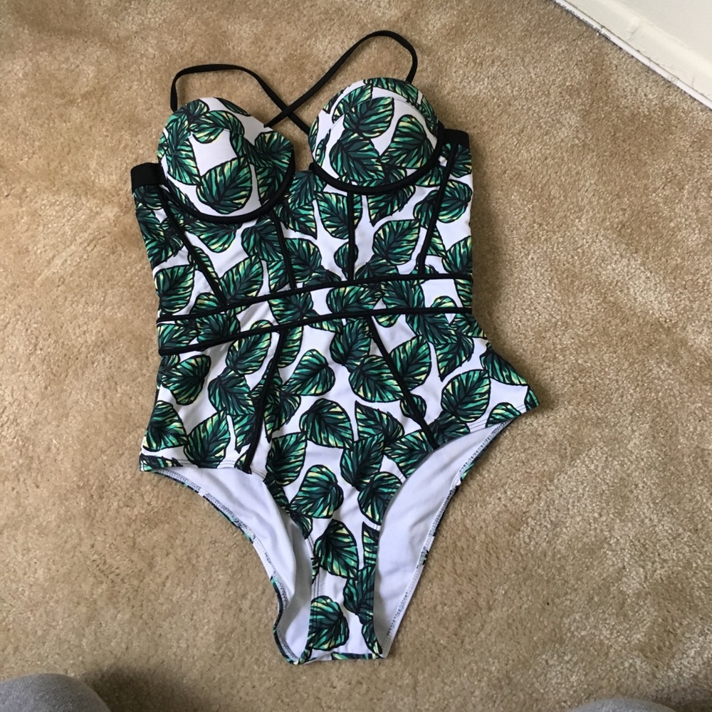 Printed One piece swimwear