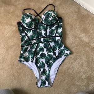 Printed One piece swimwear