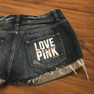 Victoria secret PINK jean shorts