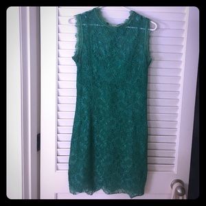 Adorable green dress! Says large but fits snug