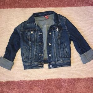 Cropped jean jacket