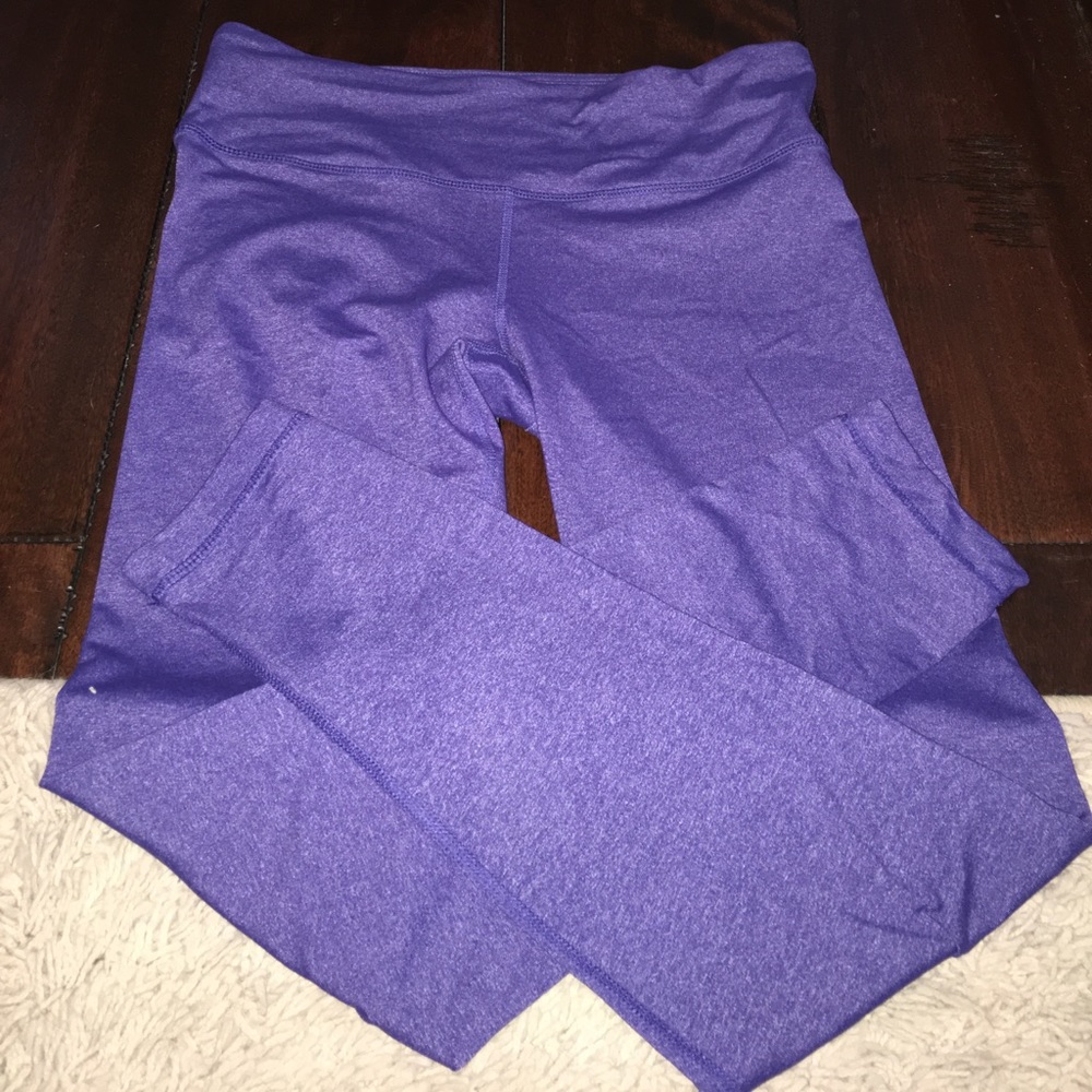 Purple workout leggings