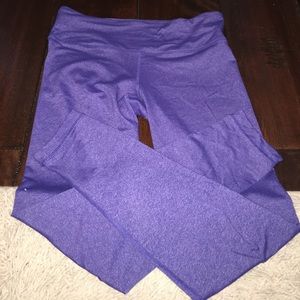 Purple workout leggings