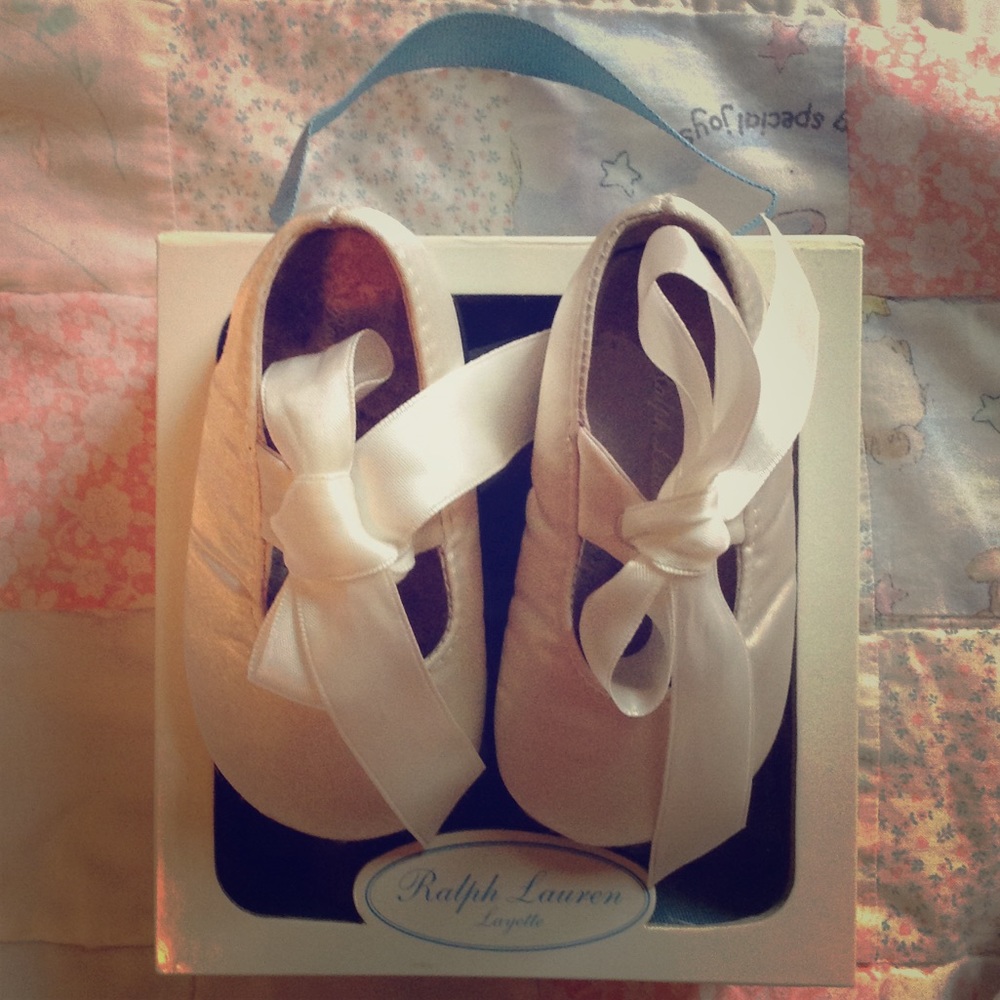 Ralph Lauren girl's crib shoe