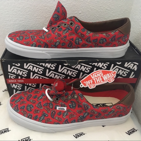 Vans Shoes - vans era 59(paisley)high risk red