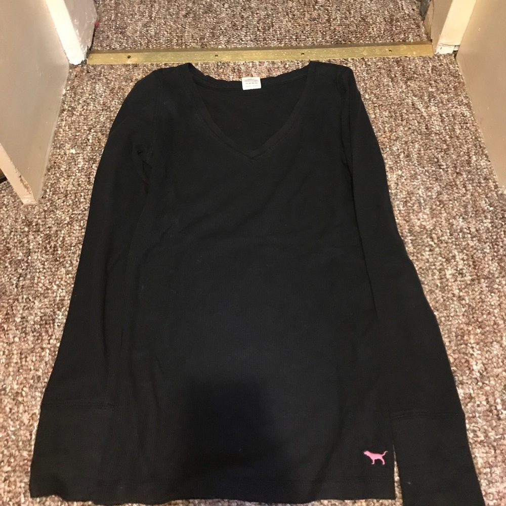 V-neck Victoria's Secret pink long sleeve thermal