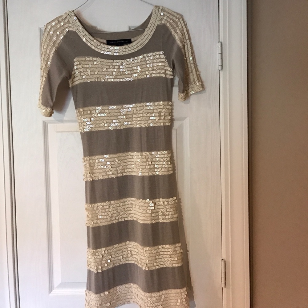 French Connection Sweater Sequin Dress Size 4