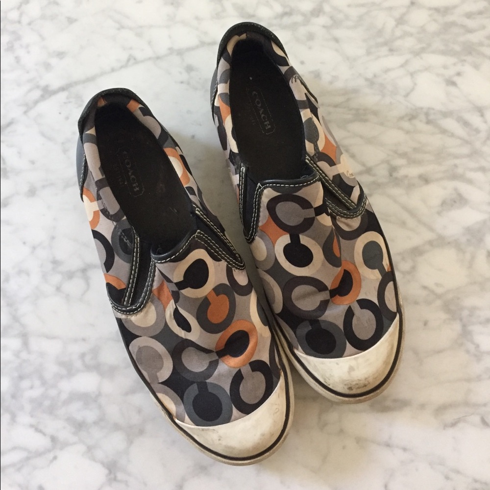 Coach Beale slip ons size 8