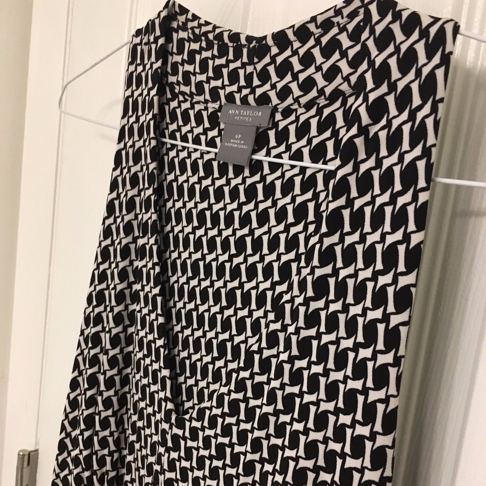 Ann Taylor Black and White Dress