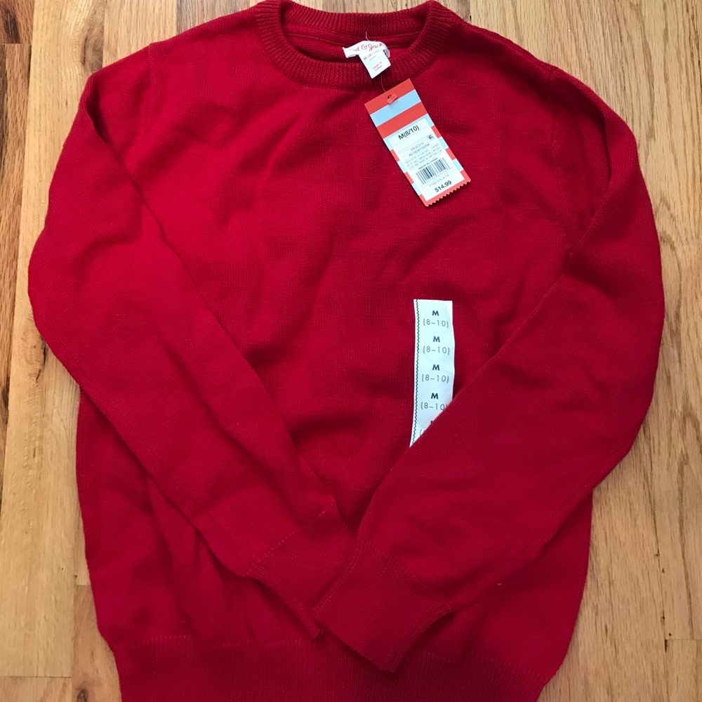 Boys red sweater! New with tags