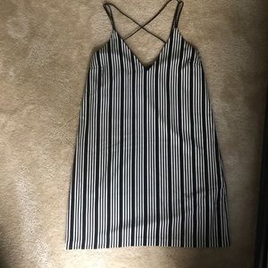Stripe Criss Cross Dress