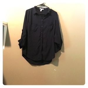 Navy blue blouse