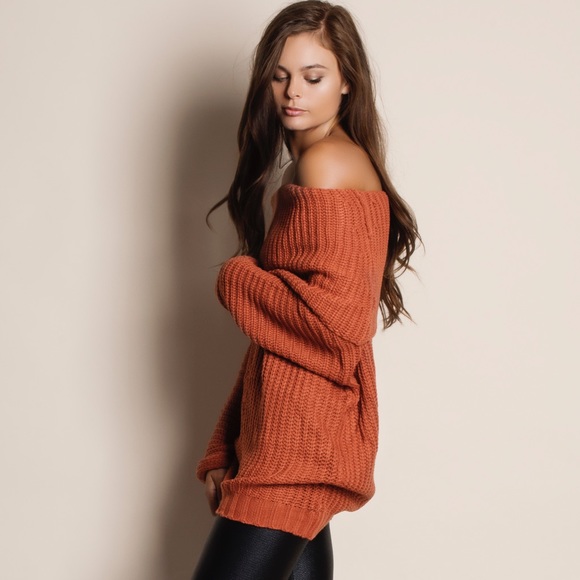 Spellcast Off Shoulder Chunky Sweater - Picture 3 of 4