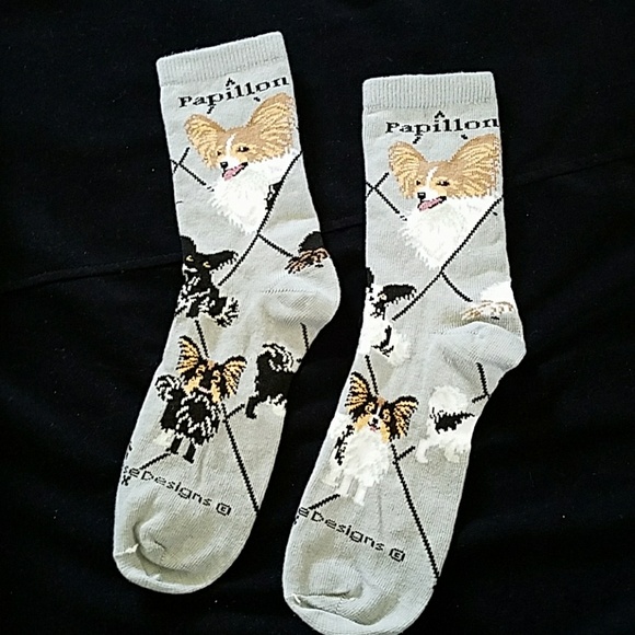 🐶 New PAPILLON dog socks - Picture 7 of 7
