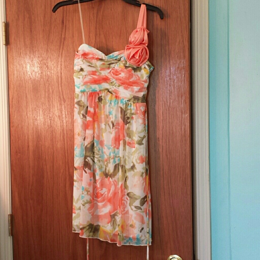 A Spring formal floral dress