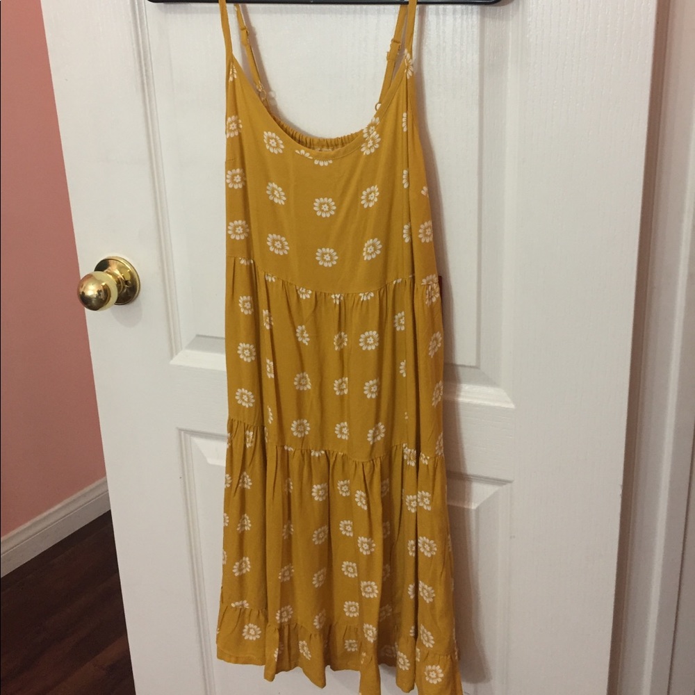 Flowy Yellow Sunflower Dress