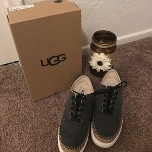 UGG W Eyan II Canvas w/ black. Size 6.5