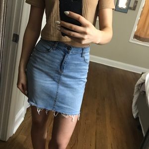 High waisted mini jean skirt BDG urban outfitters
