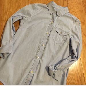 BANANA REPUBLIC light blue button down shirt