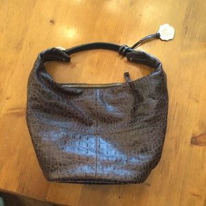 Vince Camuto Brown Leather Carry-All Purse