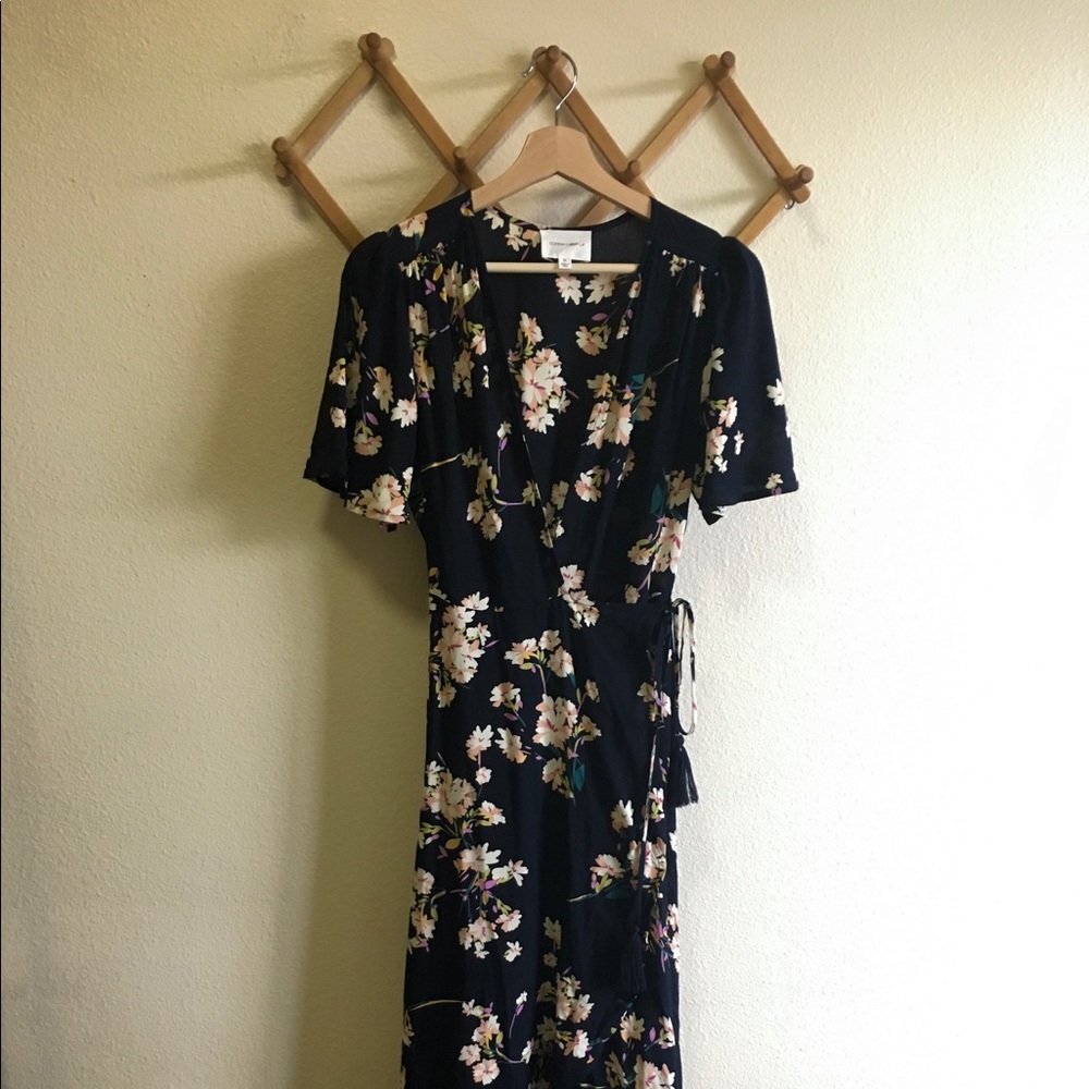 Floral Wrap Maxi Dress