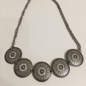 Medallion Silver necklace