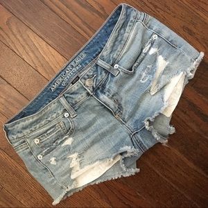 American Eagle Super Low distressed Shorties