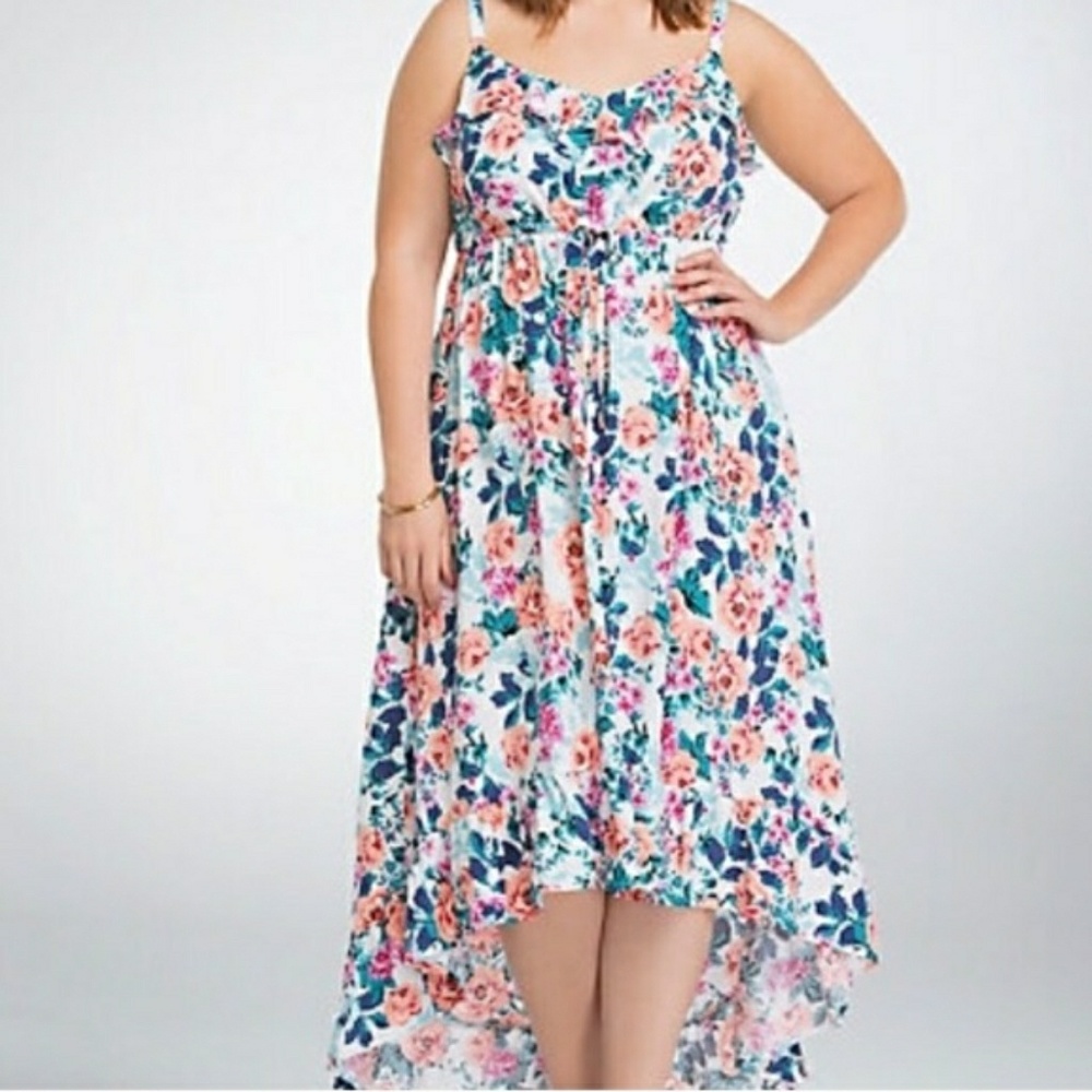 NWT Torrid Floral Hi-Lo Dress