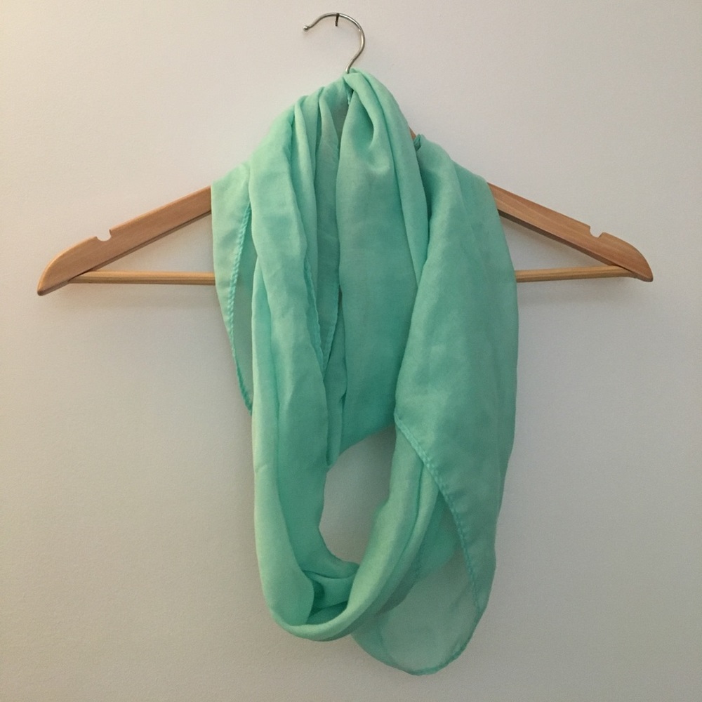 Thin Turquoise Neck Scarf