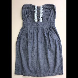 Strapless Denim Dress