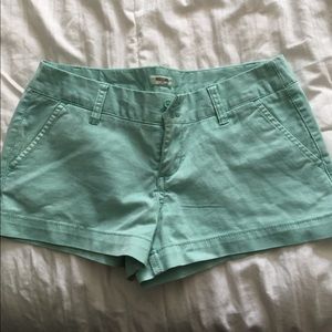 Cute turquoise jean shorts