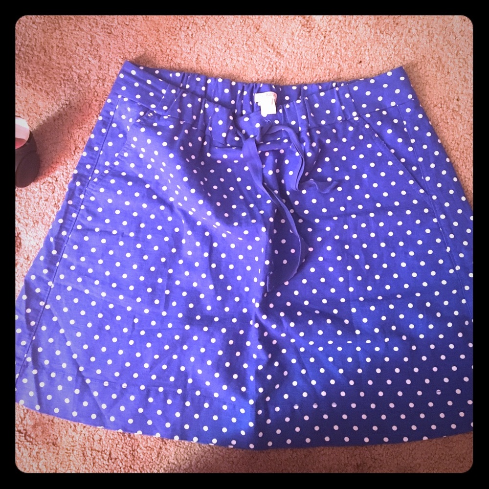 J. Crew polka dot skirt size 6 (tags still on it)