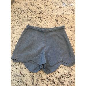 dolce vita high waisted chambray shorts