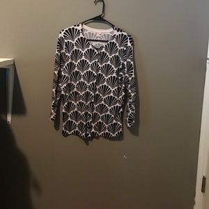 Printed cardigan