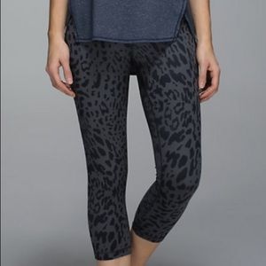 Lululemon Wunder Under Crop Legging - Animal Swirl