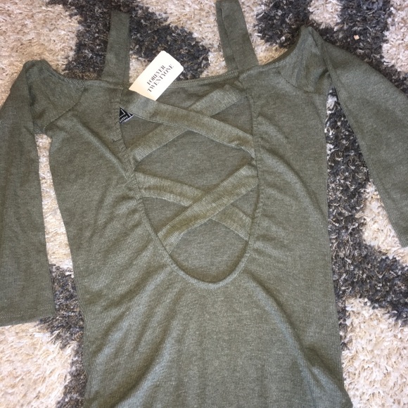 Forever 21 • Olive Knit Bodysuit SOLD - Picture 4 of 5
