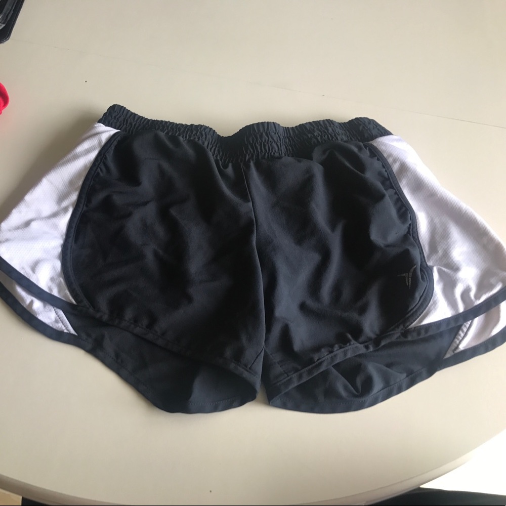 Black and White Running Shorts