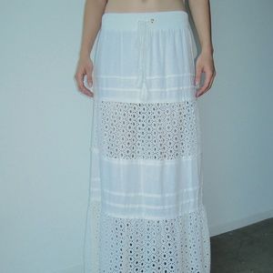 🚨SALE 🚨White Cutout Maxi Skirt