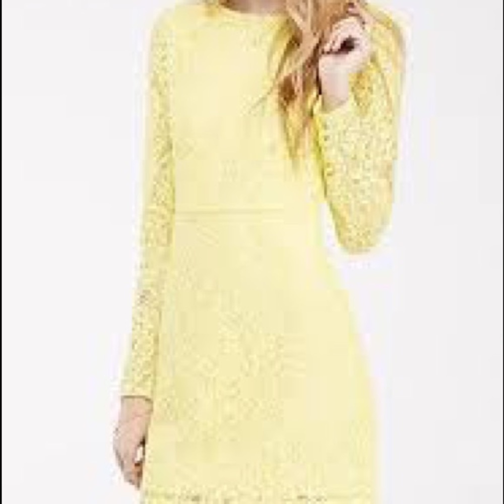 Forever 21 yellow lace dress