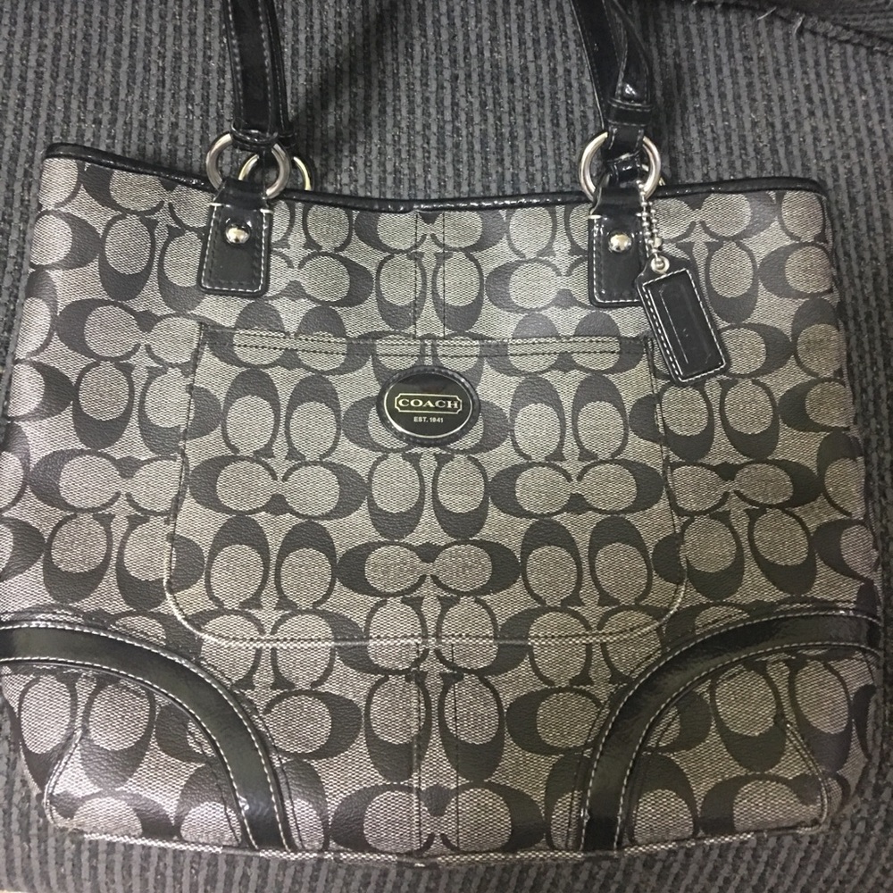 Authentic Canvas Coach medium tote
