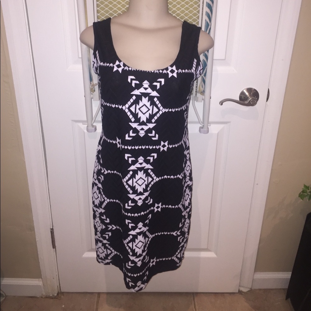 Black mini bodycon dress