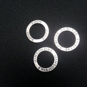 Silpada Hope, Believe, Friendship pendants